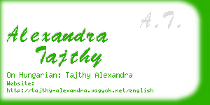 alexandra tajthy business card